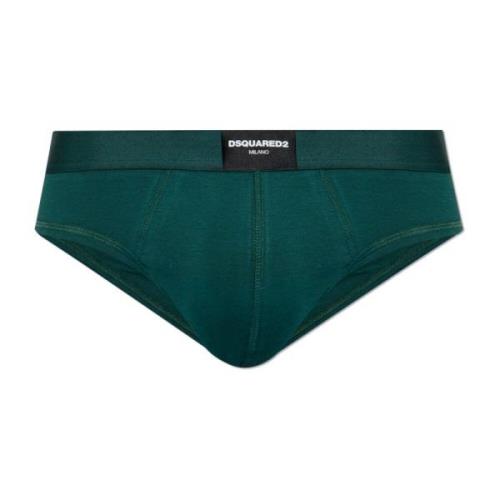 Dsquared2 Briefs med logotyp Green, Herr