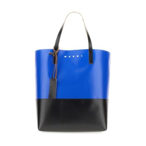 Marni Stilren Shopper Väska Blue, Herr