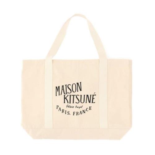 Maison Kitsuné Kunglig Bomull Toteväska Pink, Dam