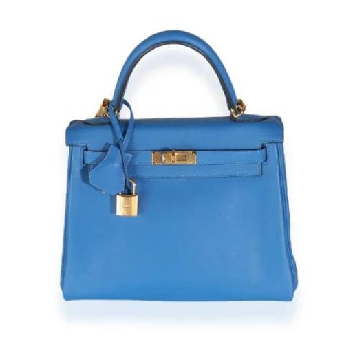 Hermès Vintage Pre-owned Laeder handvskor Blue, Dam