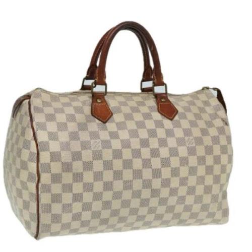 Louis Vuitton Vintage Pre-owned Canvas louis-vuitton-vskor Beige, Dam