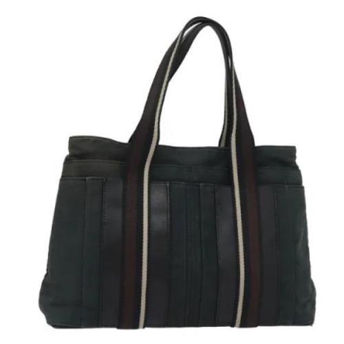 Hermès Vintage Pre-owned Canvas axelremsvskor Black, Dam