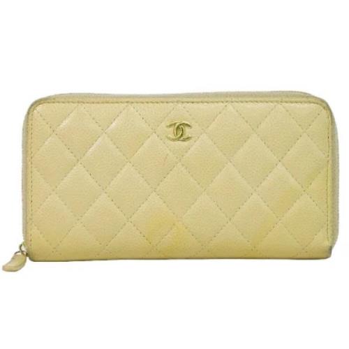 Chanel Vintage Pre-owned Laeder plnbcker Beige, Dam