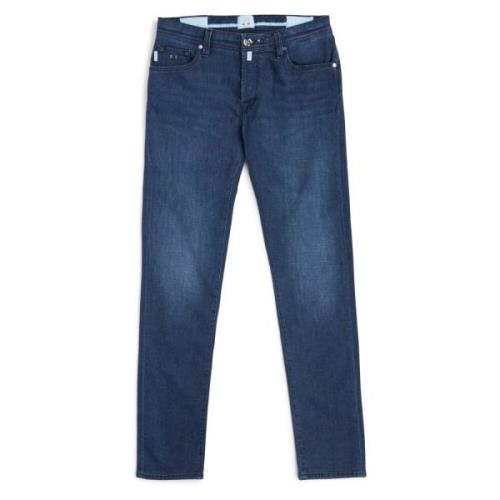 Tramarossa Slim Fit Stretch Jeans Blue, Herr