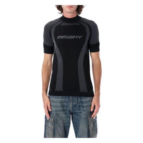 Misbhv Sportig Jacquard Logo T-shirt Svart Black, Herr