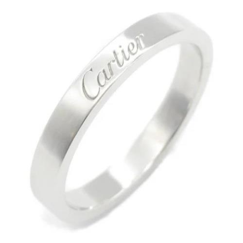 Cartier Vintage Pre-owned Platina ringar Gray, Dam