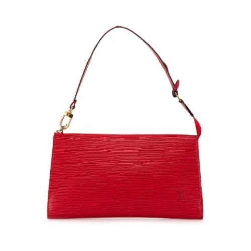 Louis Vuitton Vintage Pre-owned Laeder kuvertvskor Red, Dam