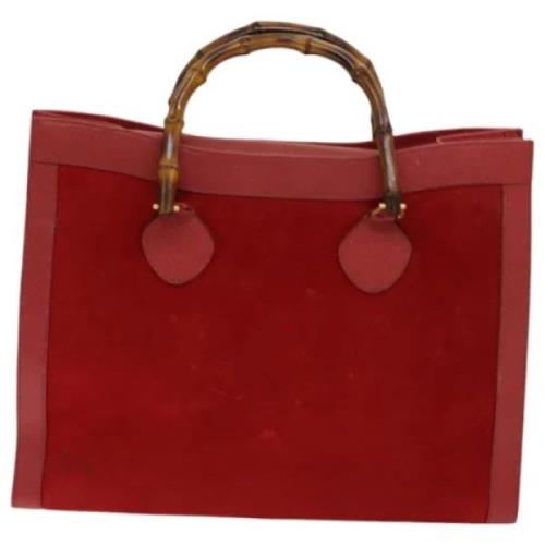 Gucci Vintage Pre-owned Mocka totevskor Red, Dam