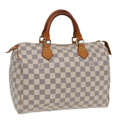 Louis Vuitton Vintage Pre-owned Canvas louis-vuitton-vskor White, Dam