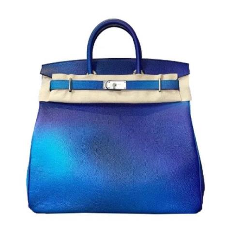 Hermès Vintage Pre-owned Laeder handvskor Blue, Dam