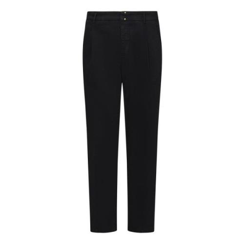 Incotex Svarta Chinos Byxor Aw24 Black, Herr