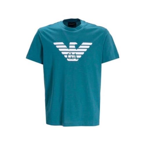 Armani Turkos Örn Logo T-shirt Green, Herr