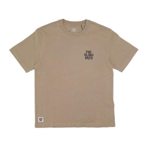 Element Khaki Tee med Timber Broderi Beige, Herr