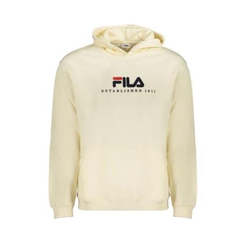 Fila Stilig Bomullspullover Hoodie Beige, Herr