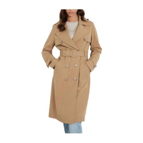 Guess Ökenstorm Trench Coat för kvinnor Brown, Dam