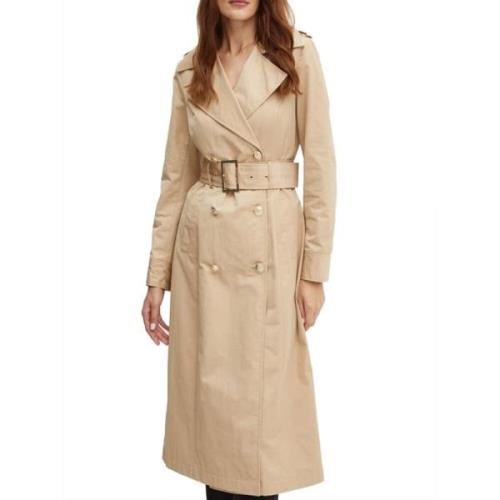 Guess Herb Tan Trench Coat Brown, Dam