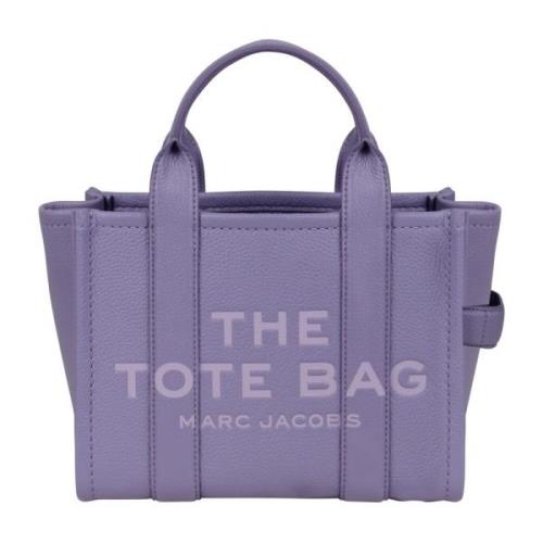 Marc Jacobs Läder Toteväska med Graverad Logotyp Purple, Dam