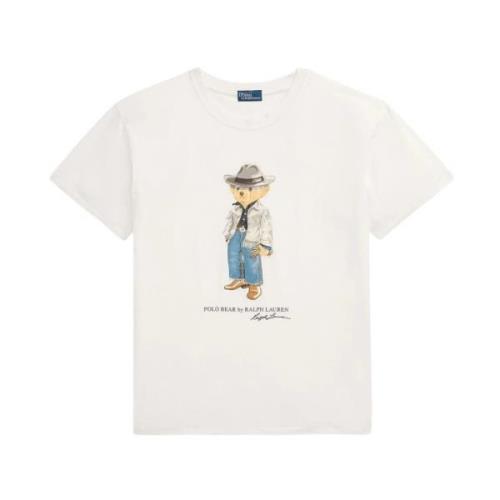 Polo Ralph Lauren Casual Bomull T-shirt för Män White, Dam