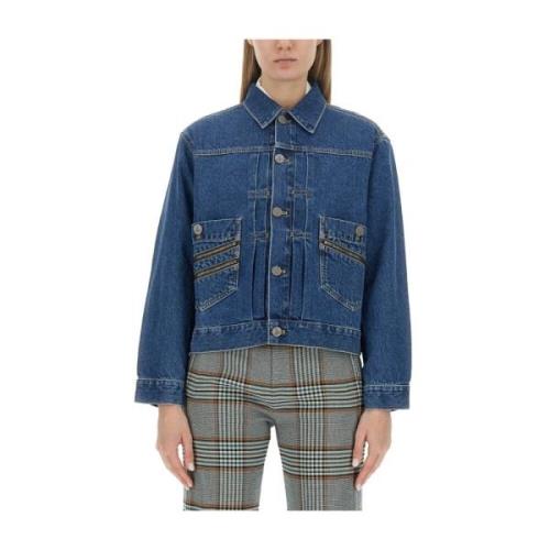 Vivienne Westwood Stilig Denimjacka för Kvinnor Blue, Dam