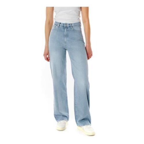 Armedangels Highwaist Wide Leg Hamp Jeans Blue, Dam