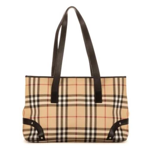 Burberry Vintage Pre-owned Canvas totevskor Beige, Dam