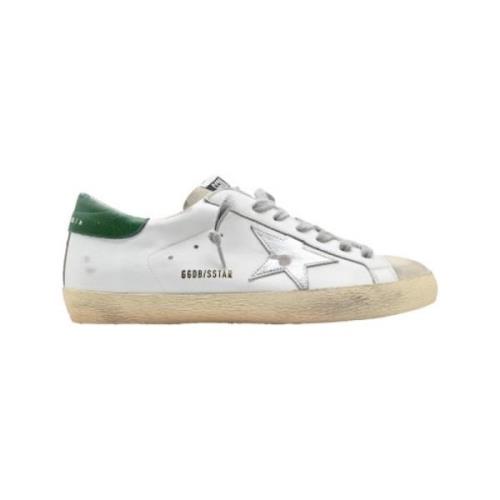 Golden Goose Vit Is Silver Militär Grön Sneakers White, Herr