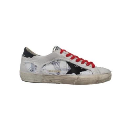 Golden Goose Superstar White Black Fantasy Sneakers Multicolor, Herr