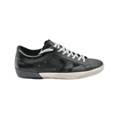 Golden Goose Svarta Superstar Sneakers för Män Black, Herr