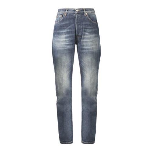 Dondup Stiliga Denim Jeans för Män Blue, Dam