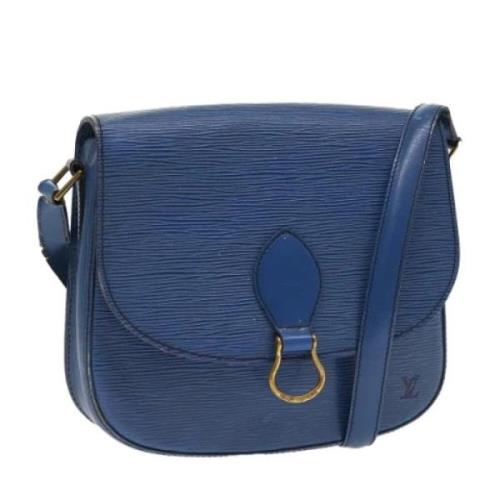 Louis Vuitton Vintage Pre-owned Laeder axelremsvskor Blue, Dam