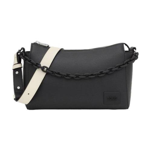 Tous Svart Syntetisk Dam Crossbody Väska Black, Dam