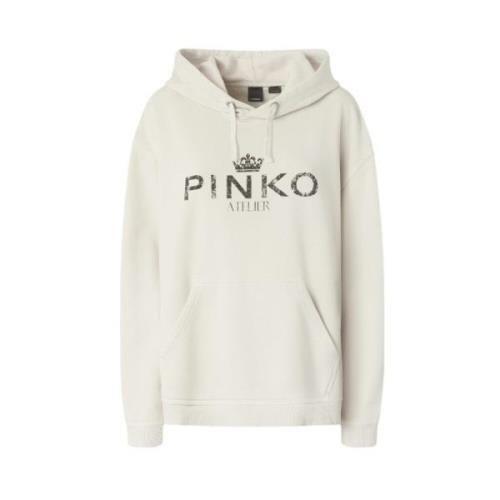 Pinko Stilren Sweatshirt för Kvinnor Beige, Dam