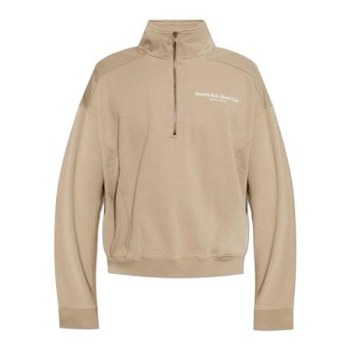 Sporty & Rich Sweatshirt från Athletic Club-kollektionen Brown, Unisex