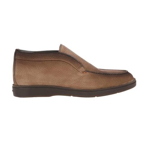 Santoni Drake Slip-On Loafers Brown, Herr