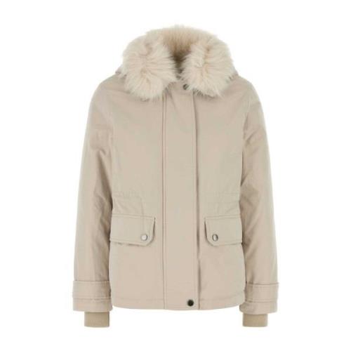 Woolrich Kort Arctic Parka Beige, Dam