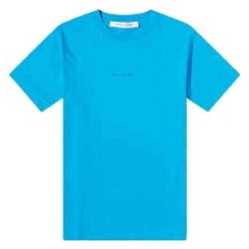 1017 Alyx 9SM Avslappnad Bomull T-shirt Blue, Herr