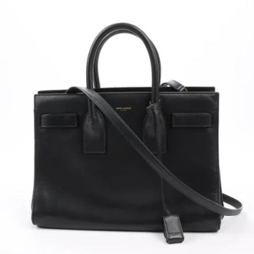 Yves Saint Laurent Vintage Pre-owned Laeder handvskor Black, Dam