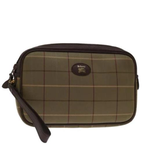 Burberry Vintage Pre-owned Canvas kuvertvskor Green, Dam