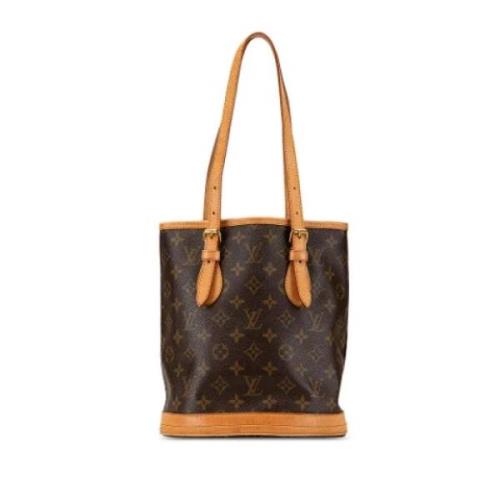 Louis Vuitton Vintage Pre-owned Canvas axelremsvskor Brown, Dam