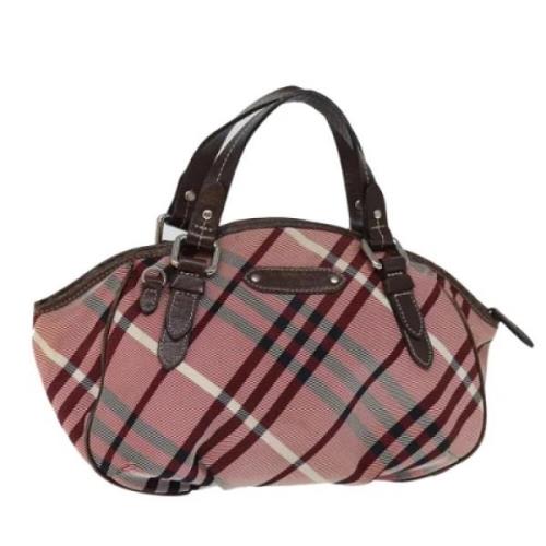 Burberry Vintage Pre-owned Canvas handvskor Pink, Dam