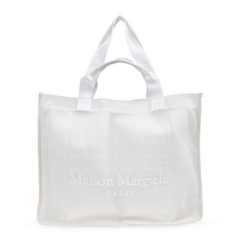 Maison Margiela Stor väska i shopperstil White, Unisex