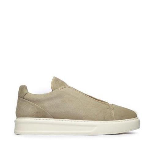 Fabi Beige Mocka Urban Slip-On Sneakers Beige, Herr