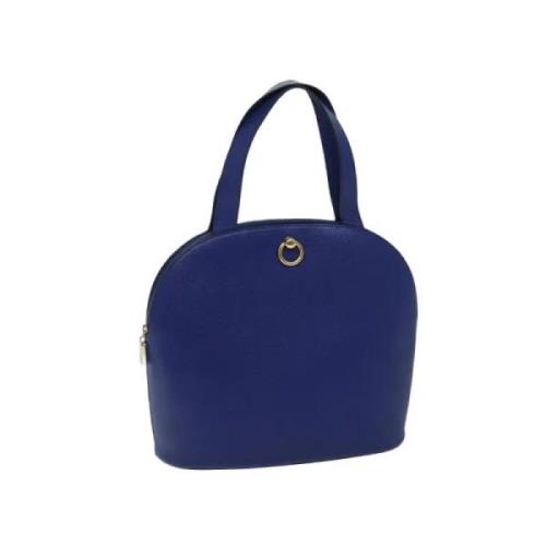 Celine Vintage Pre-owned Laeder handvskor Blue, Dam