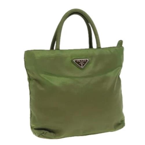 Prada Vintage Pre-owned Nylon prada-vskor Green, Dam