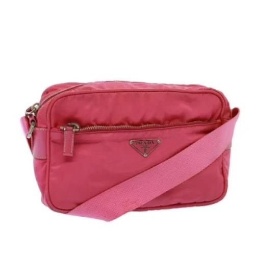 Prada Vintage Pre-owned Nylon prada-vskor Pink, Dam