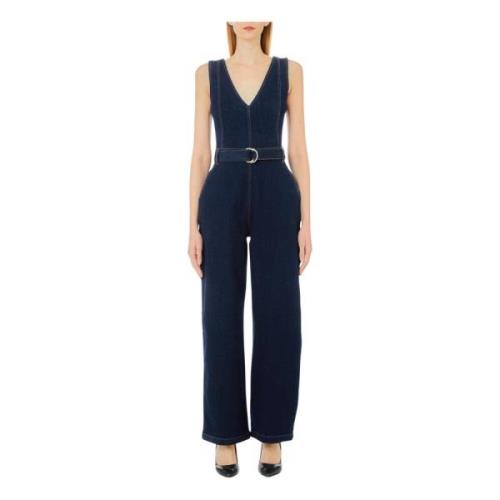 Liu Jo Denim Cult Jumpsuit Blue, Dam