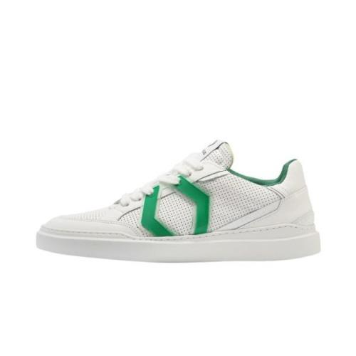 Mikakus Barcelona Gräs Damsneakers Inspirerade av 60-talet White, Dam