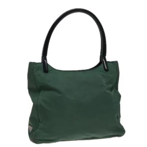 Prada Vintage Pre-owned Nylon prada-vskor Green, Dam