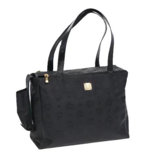 MCM Pre-owned Pre-owned Nylon totevskor Black, Dam