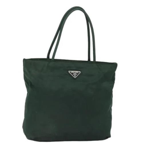 Prada Vintage Pre-owned Nylon prada-vskor Green, Dam